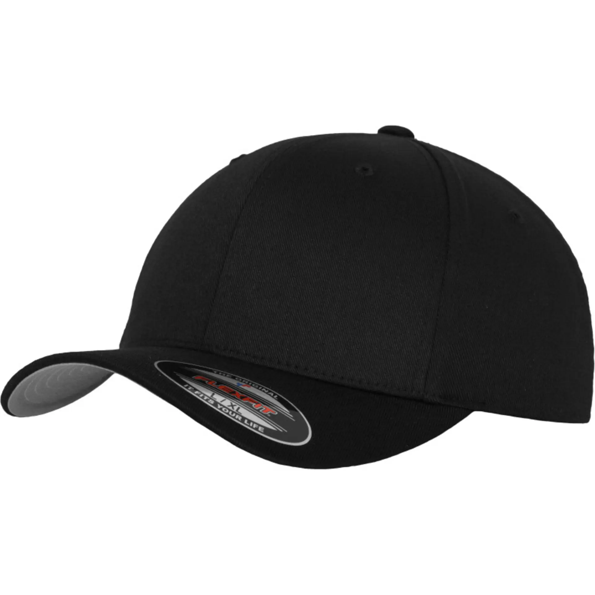 FLEXFIT Wooly 6277 Kšiltovka černá L-XL