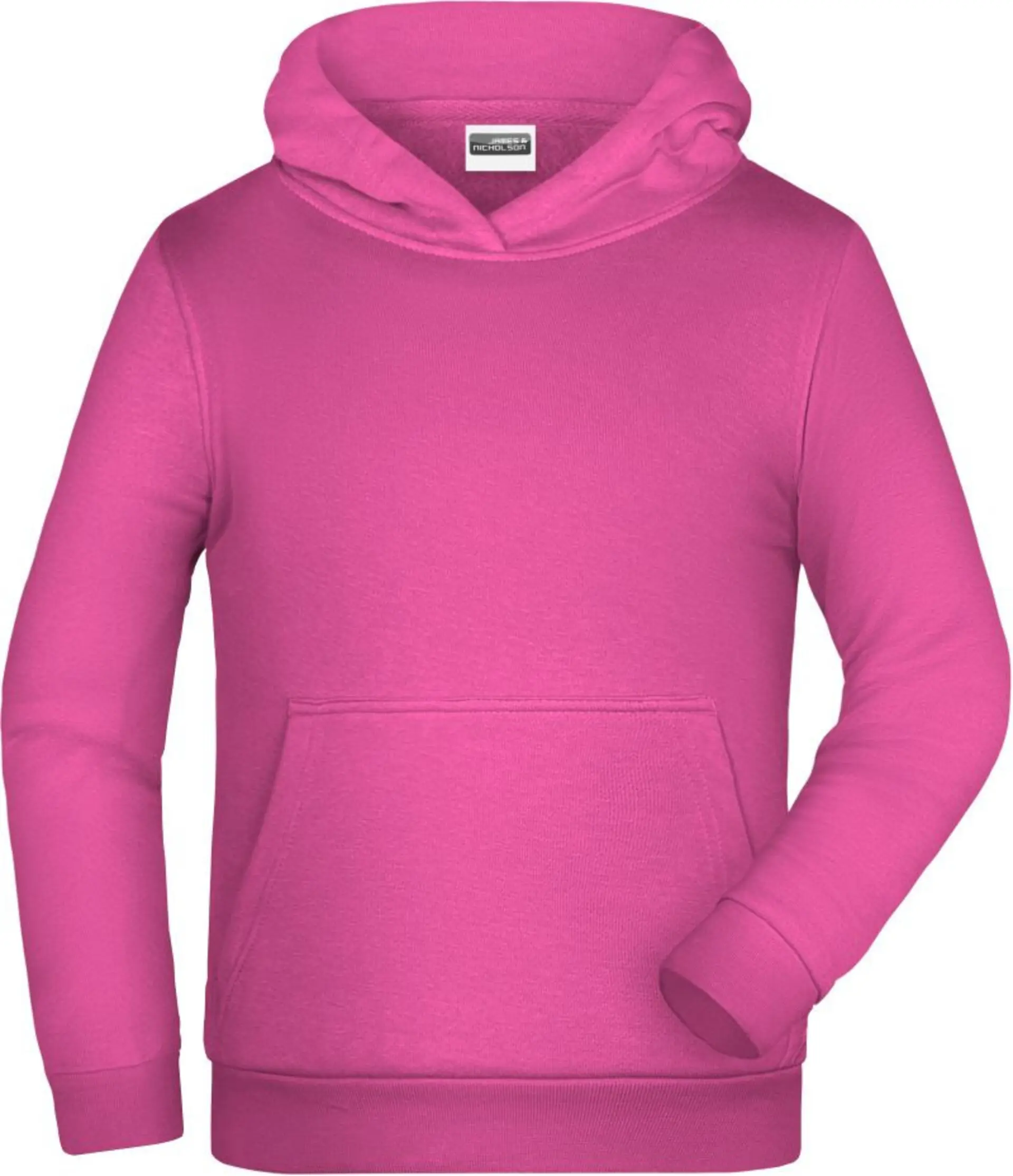 James & Nicholson 796K Mikina dětská růžová  XXL 62-2XL