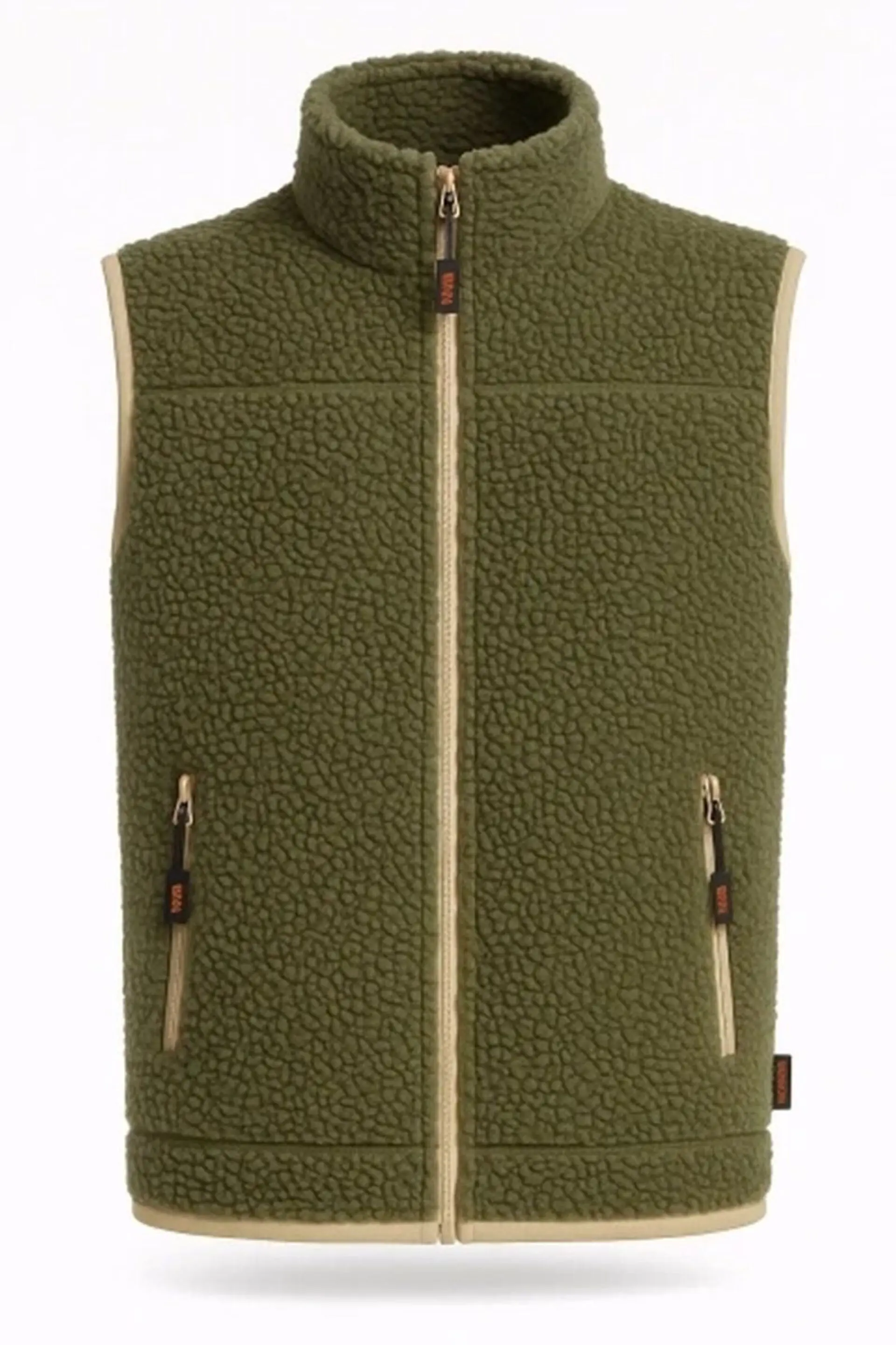 BENNON RAMMER fleecová Vesta khaki