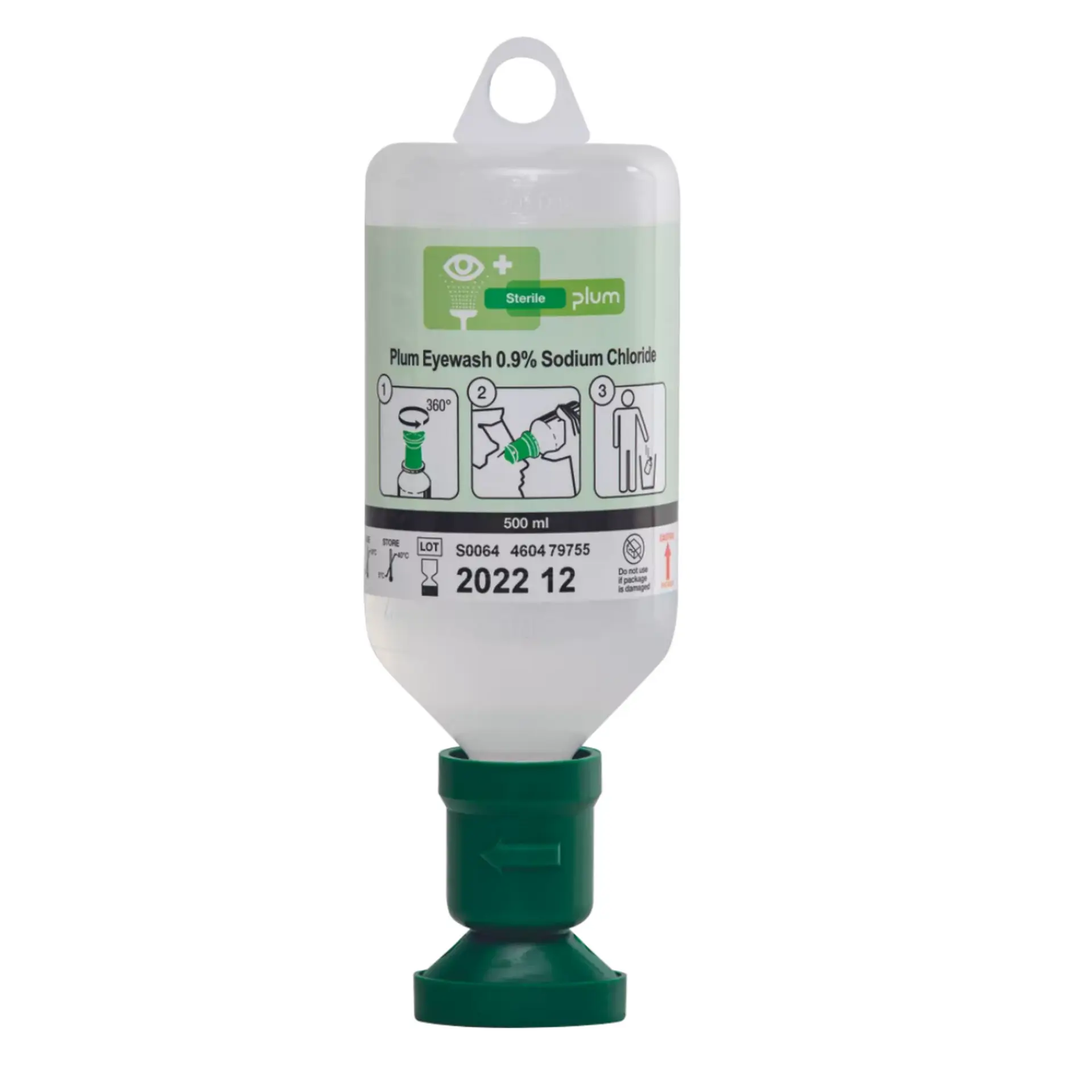 Plum střední 500ml NaCL 0,9% Oční vymývačka