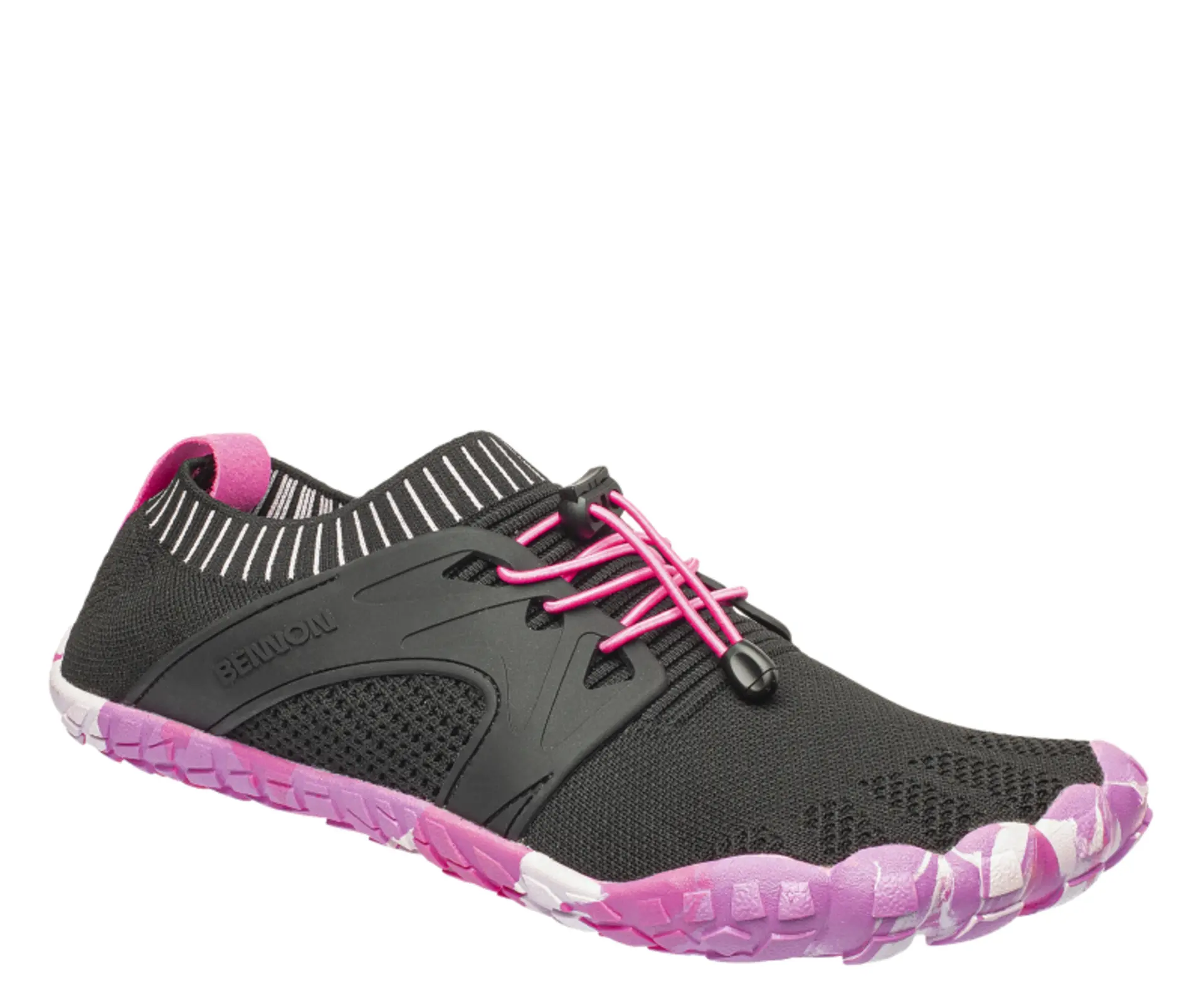 Volnočasová obuv BOSKY BAREFOOT, černo-růžová, Bennon