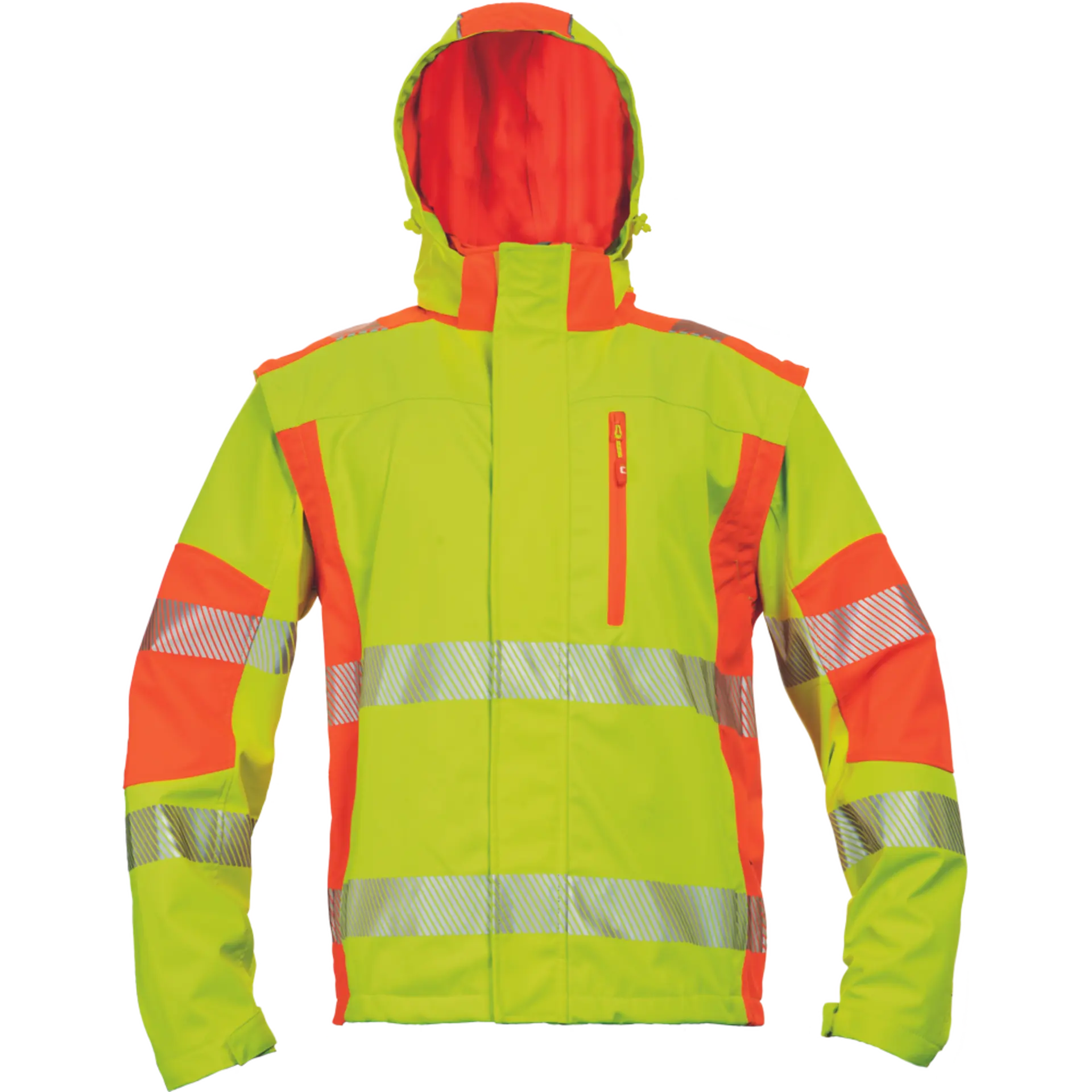 Cerva LATTON softshellová 2v1 Bunda reflexní žlutá 3XL 3XL