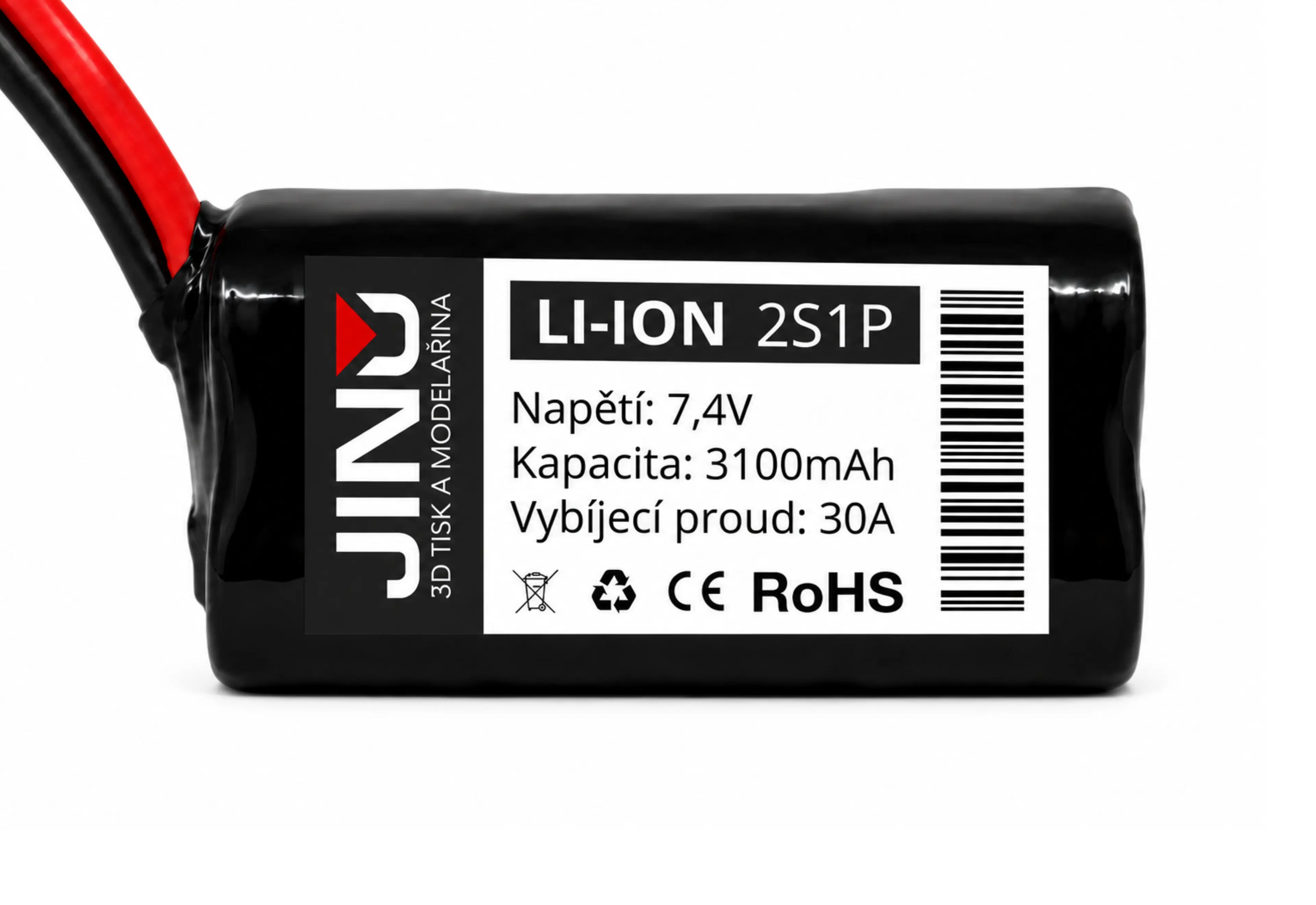 JINO Li-lon 2S1P 7,4 V 3100 mAh 30 A