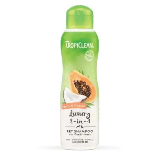 Tropiclean Šampon 2 in 1 papaja a kokos 355 ml