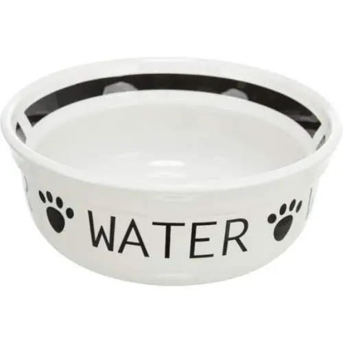 Keramická miska WATER, bílá/černá, 1,6l/20cm