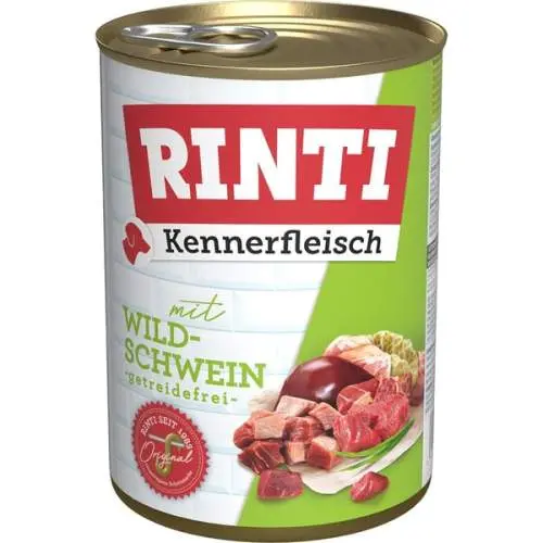Rinti Dog Kennerfleisch konzerva Divočák 400g