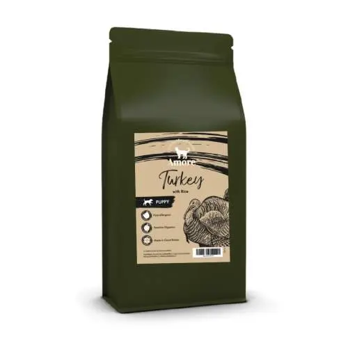 Amore Nature's Green Puppy Turkey & Rice 10kg