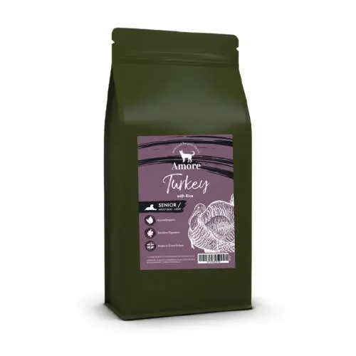 Amore Nature's Green Senior Light Turkey & Rice 10kg