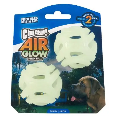 Chuckit! Air Glow Fetch Ball M (2-pack)