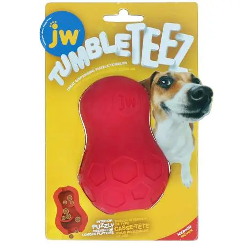 Hračka pro psy - JW Tumble Teez Red - M