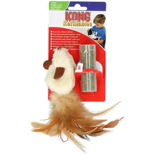 KONG Refillables Feather Mouse
