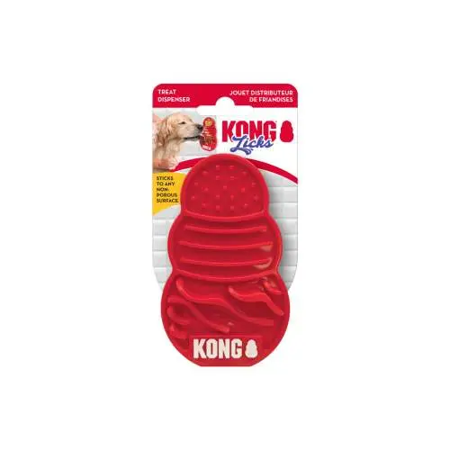 KONG Licks Treat Dispenser Red S