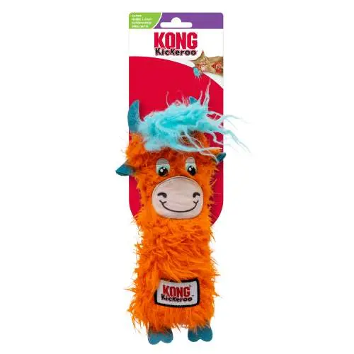 Hračka pro kočky - KONG Kickeroo Highland Cow Assorted