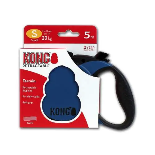 KONG Retractable Leash - Terrain Blue S