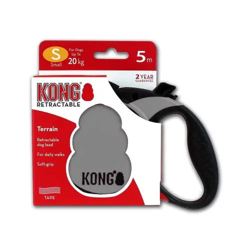 KONG Retractable Leash - Terrain Grey S