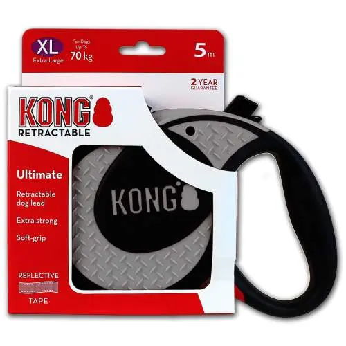 KONG Retractable Leash - Ultimate Grey