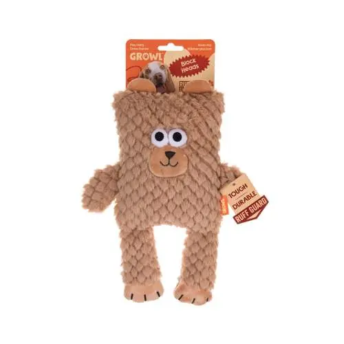 Hračka pro psy - Growl Block Heads Boxy the Bear