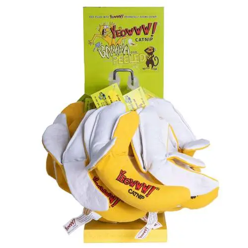Hračka pro kočky - Yeowww! Chi-Cat-A Peeled Banana 12-pack