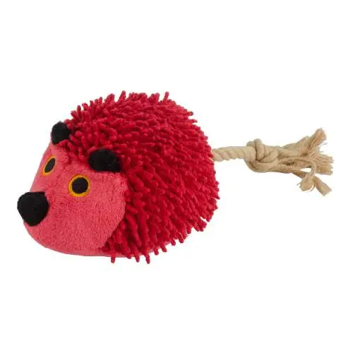 Hračka pro psy - Fuzzle Hedgie With Tail Red