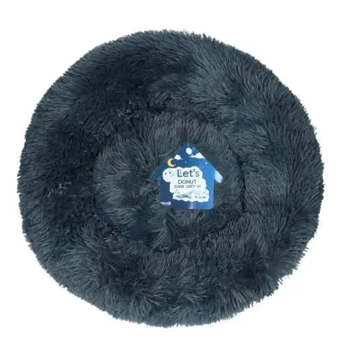 Tašky, přepravky a klece pro psy - Let's Sleep Donut Dark grey M