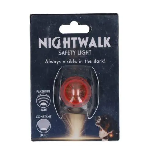 Vodítka, obojky a postroje pro psy - Nightwalk Safety Light Orange