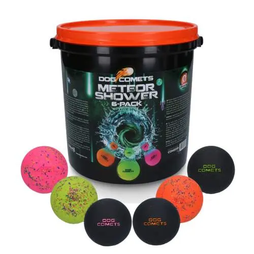 Hračka pro psy - Dog Comets Meteor Shower (Bucket with 6 M Stardust balls)