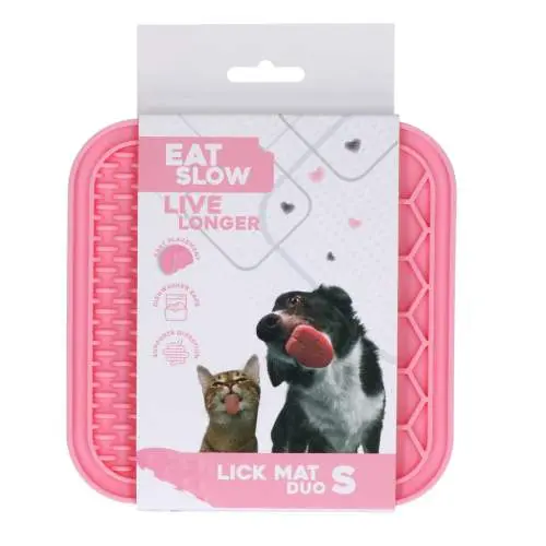 Hračka pro psy - Eat Slow Live Longer Lick Mat Duo S Pink