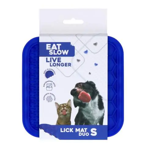 Hračka pro psy - Eat Slow Live Longer Lick Mat Duo S Blue