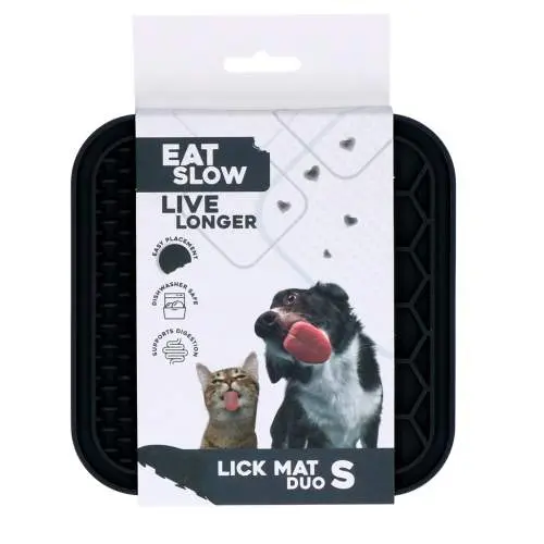 Hračka pro psy - Eat Slow Live Longer Lick Mat Duo S Grey