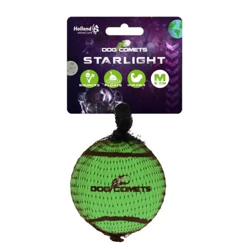 Hračka pro psy - Dog Comets Starlight Tennis Ball M Green