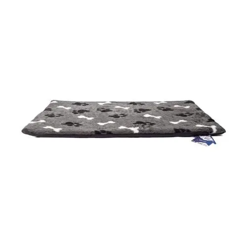 Tašky, přepravky a klece pro psy - Let's Sleep Fluffy Floor Crate Cushion M Anthracite