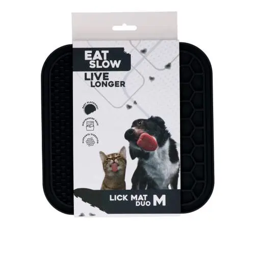 Hračka pro psy - Eat Slow Live Longer Lick Mat Duo M Grey