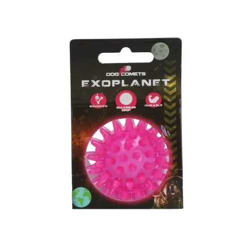 Hračka pro psy - Dog Comets Exoplanet Spiky Ball S Pink