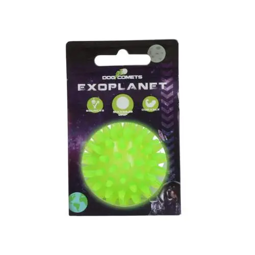 Hračka pro psy - Dog Comets Exoplanet Spiky Ball S Green