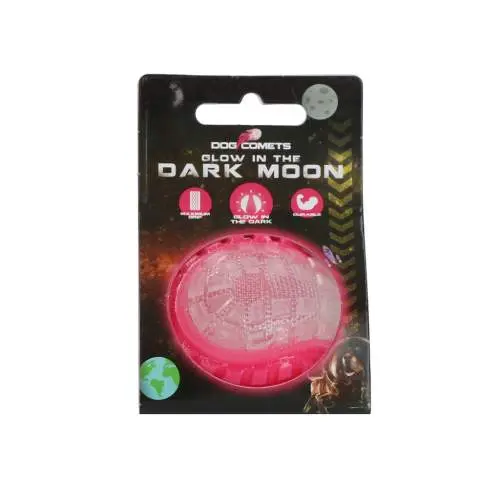 Hračka pro psy - Dog Comets Glow In The Dark Moon Ball S Pink