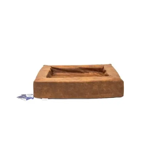 Tašky, přepravky a klece pro psy - Let's Sleep Comfy Cushion Dog Basket M Cognac