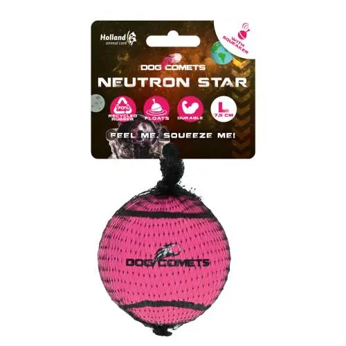 Hračka pro psy - Dog Comets Neutron Star Tennis Ball With Squeaker L Pink