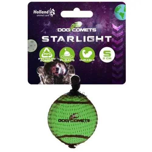 Hračka pro psy - Dog Comets Starlight Tennis Ball S Green