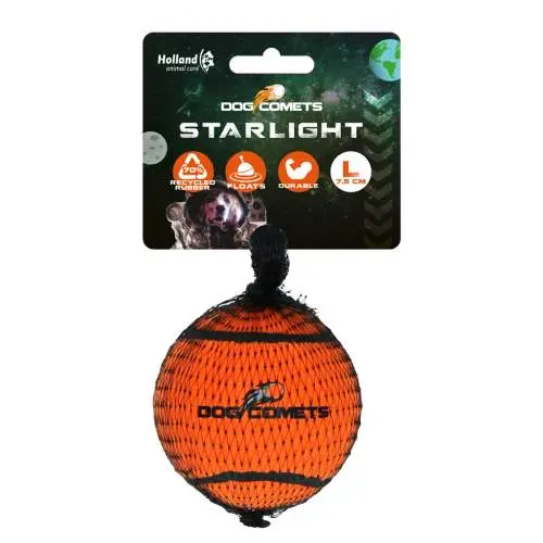 Hračka pro psy - Dog Comets Starlight Tennis Ball L Orange