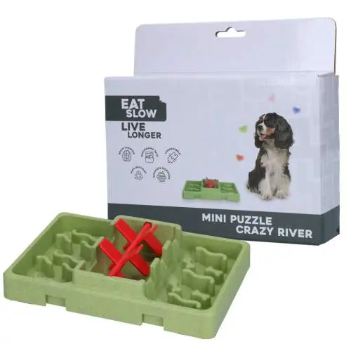Hračka pro psy - Eat Slow Live Longer Mini Puzzle Crazy River