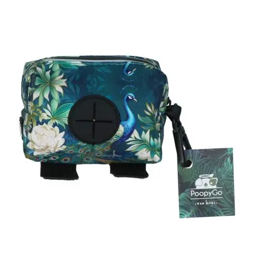 Vodítka, obojky a postroje pro psy - PoopyGo Eco Bag Peacock (Blue)