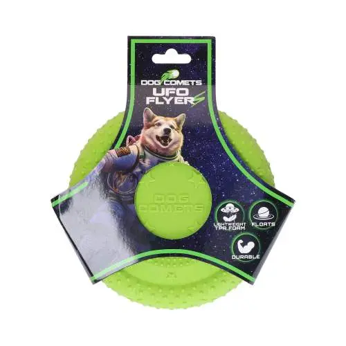 Hračka pro psy - Dog Comets UFO Flyer Green S
