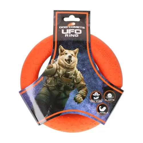 Hračka pro psy - Dog Comets UFO Ring Orange S