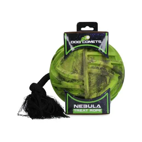 Hračka pro psy - Dog Comets Nebula Treat Rope Green