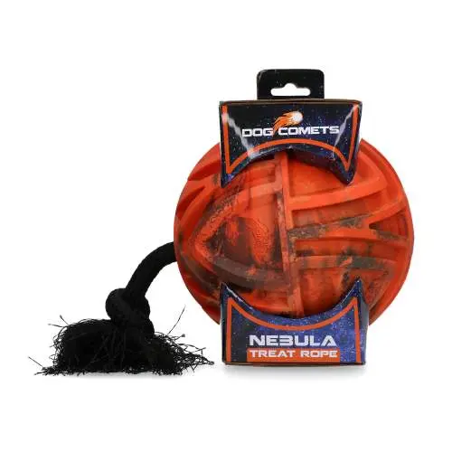 Hračka pro psy - Dog Comets Nebula Treat Rope Orange