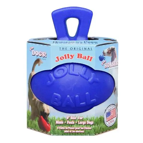 Jolly Ball 20 cm Horse & Dog modrý