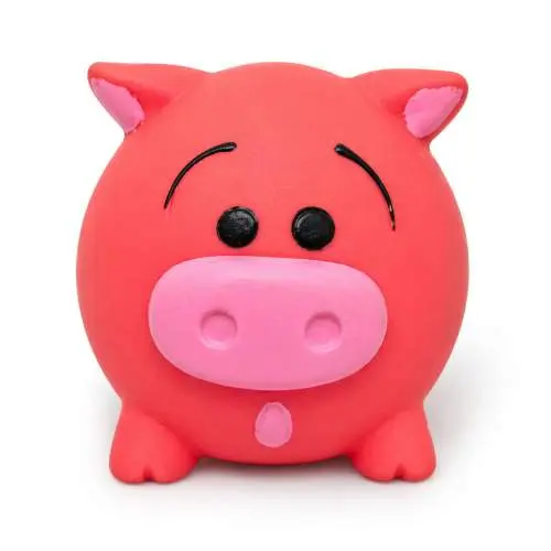 Jofi latexový pískací míček Prasátko, 6 cm