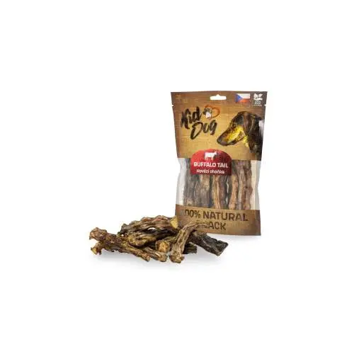 KIDDOG 100% Natural Snack, hovězí oháňka bez kůže 12 cm / 200 g