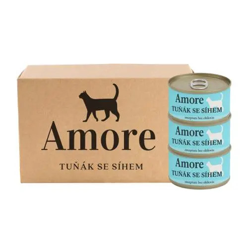 Amore cat konzerva tuňák se síhem 24x70g