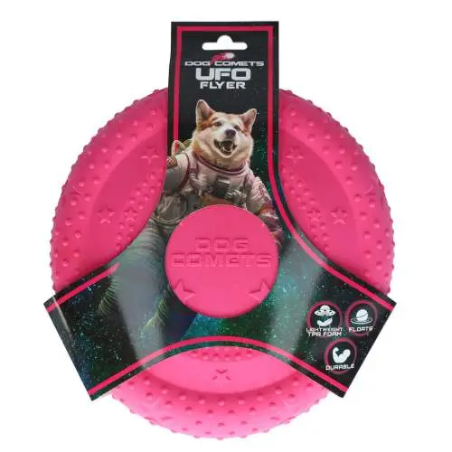 Dog Comets UFO Flyer Pink - Létající talíř pro psy